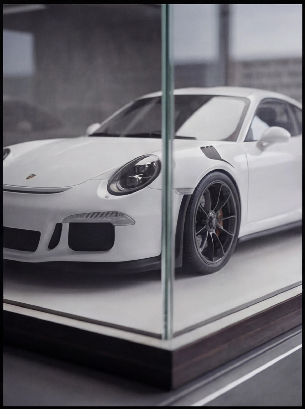 WHITE PORSCE 911 GT3 RS X SHADOW SHOWROOM