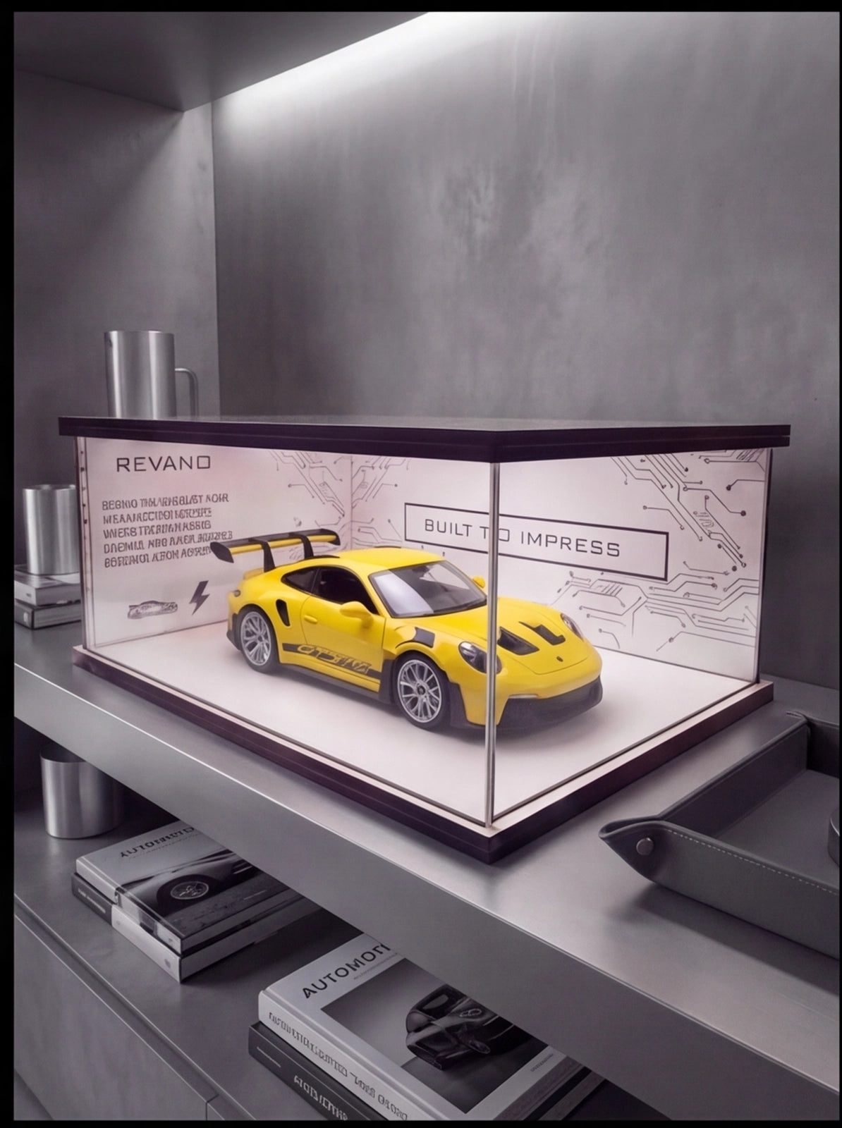 YELLOW PORSCHE 911 GT3 RS X SHADOW SHOWROOM