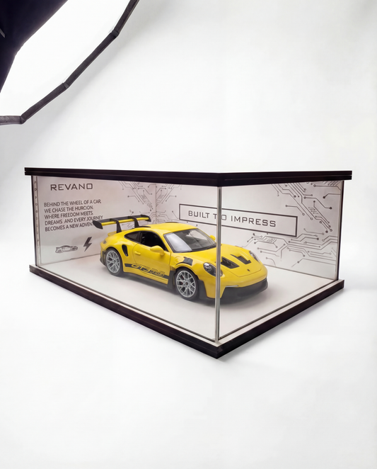 YELLOW PORSCHE 911 GT3 RS X SHADOW SHOWROOM