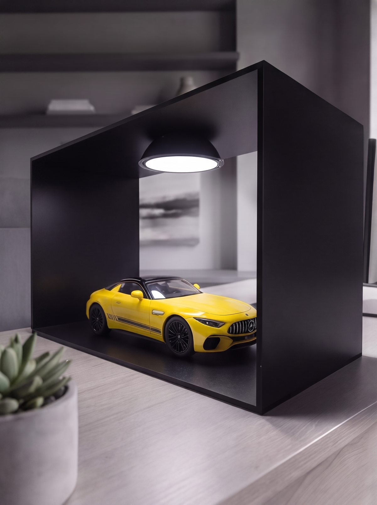YELLOW MERCEDES AMG x REVANO DISPLAY