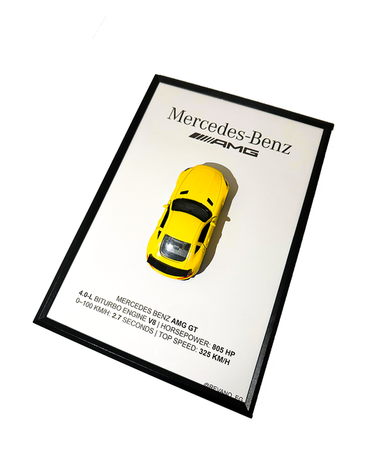 Yellow Mercedes AMG GT