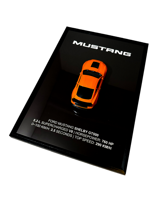 Orange Ford Mustang